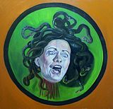 Hillary Clinton depicted as Medusa